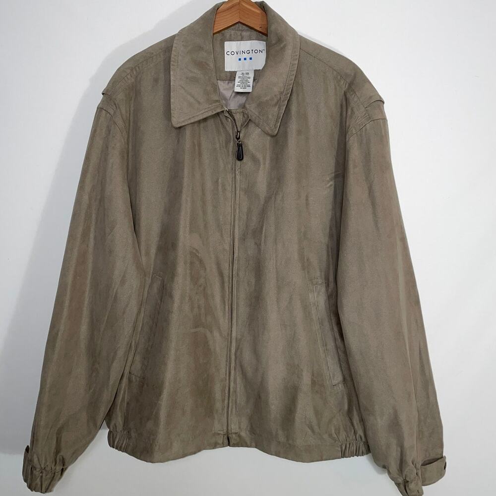 Covington‎ Faux Suede Jacket - Men's Size XL - A Classic & Very Soft